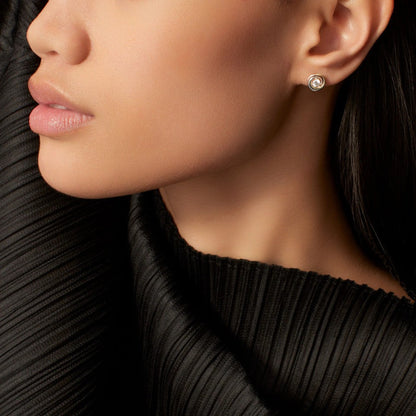 [NOBLE AURA] TRINITY STUD DIAMOND EARRINGS