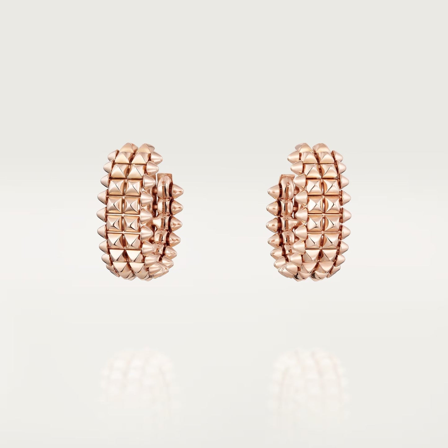 [NOBLE AURA] CLASH 9.2MM DOUBLE ROW EARRINGS