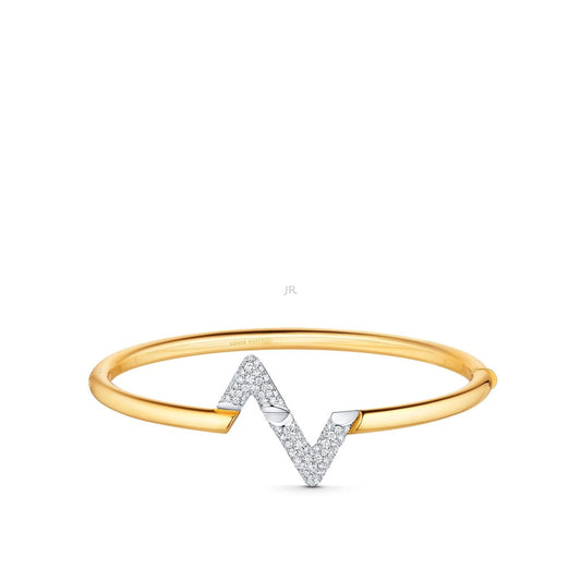 [NOBLE AURA]VOLTE UPSITE DOWN GOLD DIAMOND BRACELET