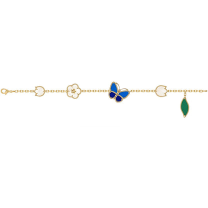 [NOBLE AURA] LUCKY SPRING BUTTERFLY 5 MOTIF BRACELET