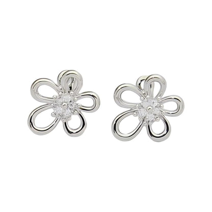 [NOBLE AURA] FLOWERLACE EARRING 5 DIAMONDS