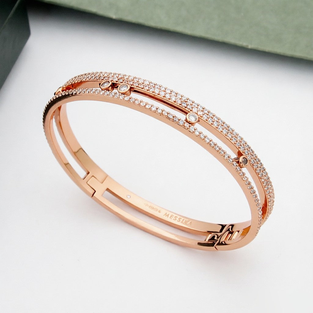 [NOBLE AURA]Move Romane pavé bangle