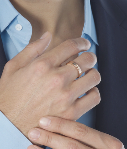 [NOBLE AURA]ALLIANCE LIENS VIDENCE DIAMOND 4MM RING