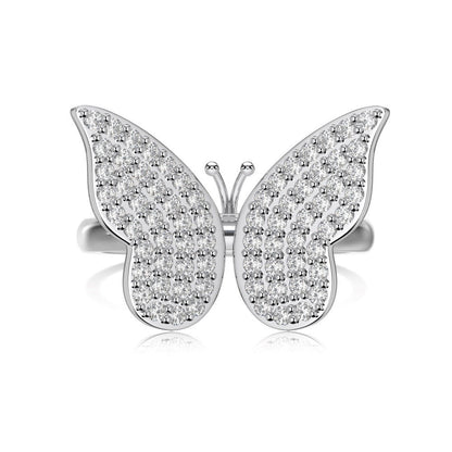 Butterfly Silver Ring Collection