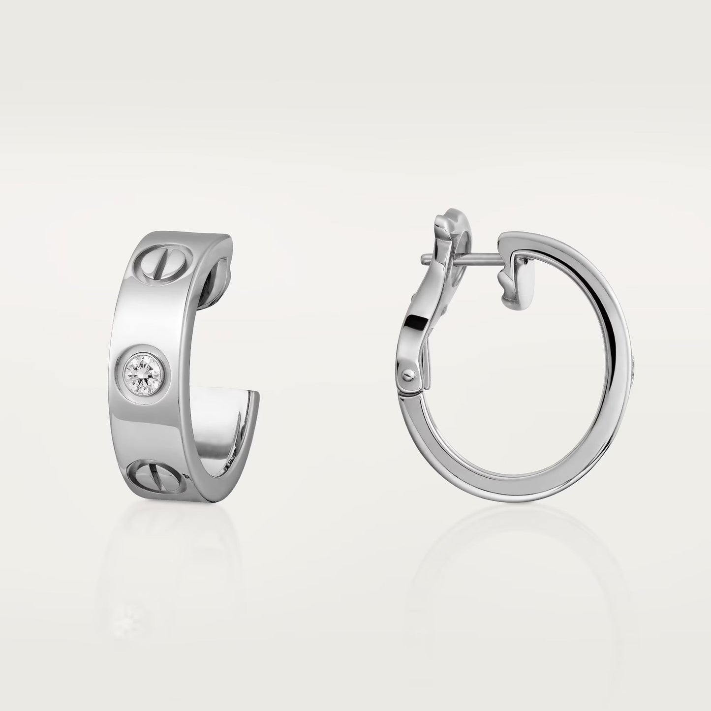 [NOBLE AURA] LOVE EARRINGS 5.7MM 2 DIAMONDS