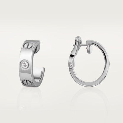 [NOBLE AURA] LOVE EARRINGS 5.7MM 2 DIAMONDS