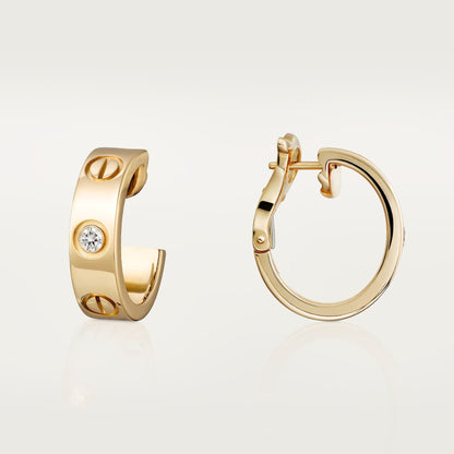 [NOBLE AURA] LOVE EARRINGS 5.7MM 2 DIAMONDS