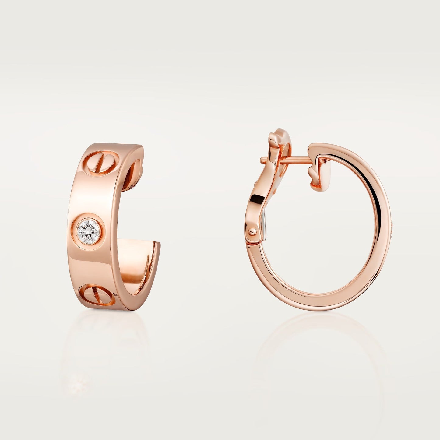 [NOBLE AURA] LOVE EARRINGS 5.7MM 2 DIAMONDS