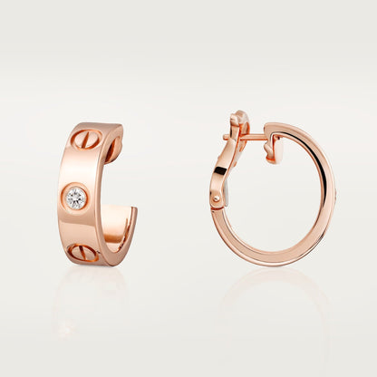 [NOBLE AURA] LOVE EARRINGS 5.7MM 2 DIAMONDS