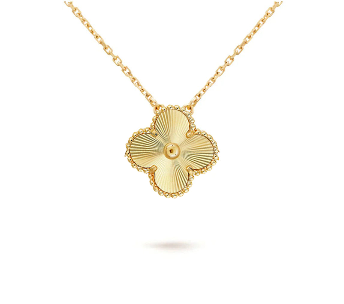 [NOBLE AURA]CLOVER 15MM SINGLE FLOWER NECKLACE COLLECTION