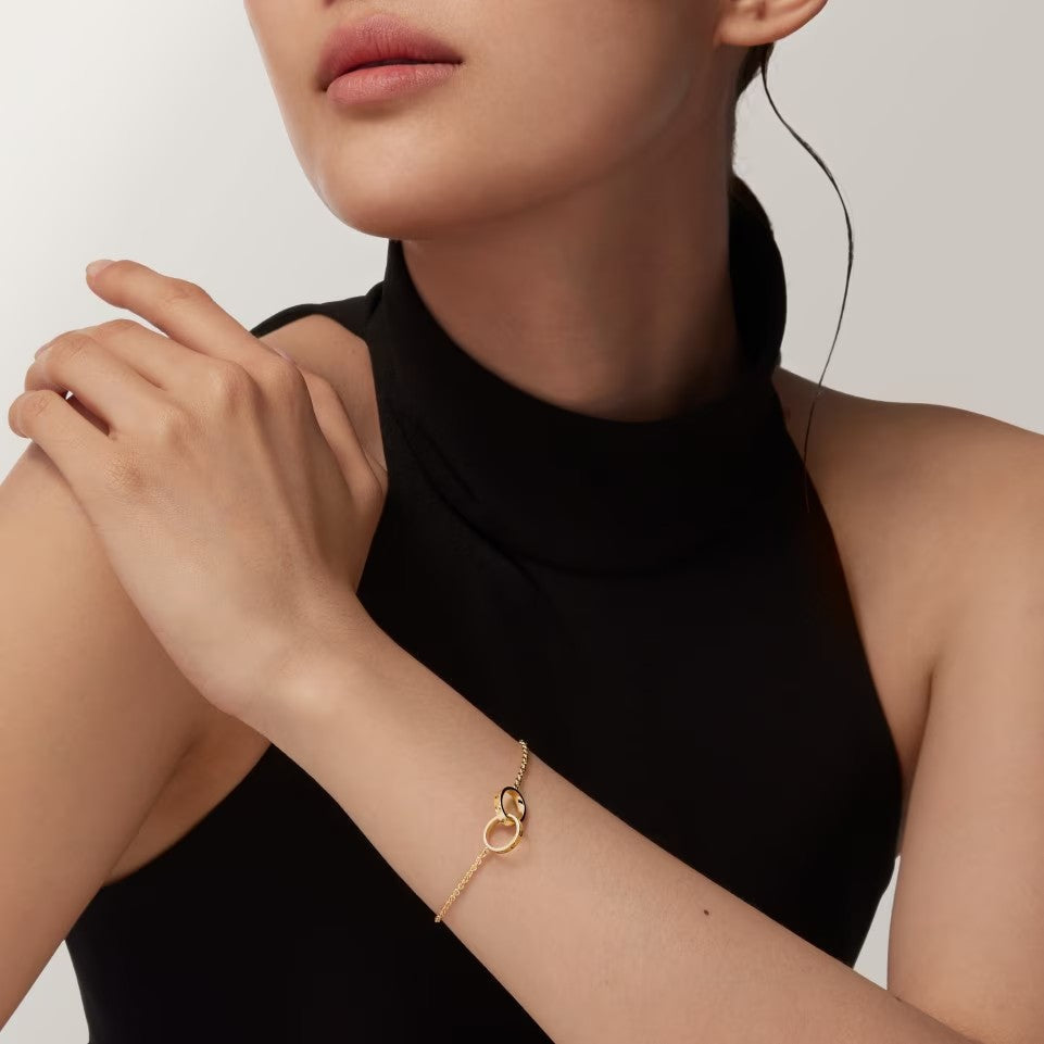 [NOBLE AURA] LOVE BRACELET DOUBLE RING