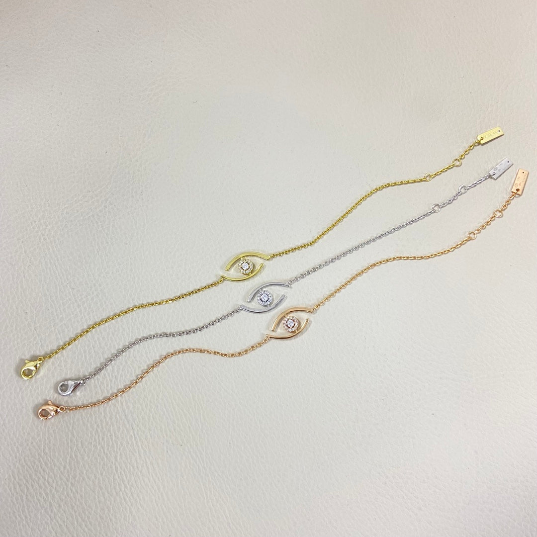 [NOBLE AURA]Lucky Eye Pave-Set Diamond Bracelet
