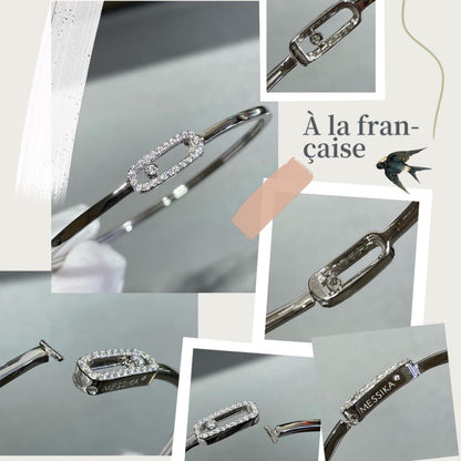 [NOBLE AURA]Move Uno pavé flex bangle medium