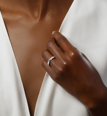 [NOBLE AURA]ALLIANCE LIENS VIDENCE PAVED DIAMOND 4MM RING