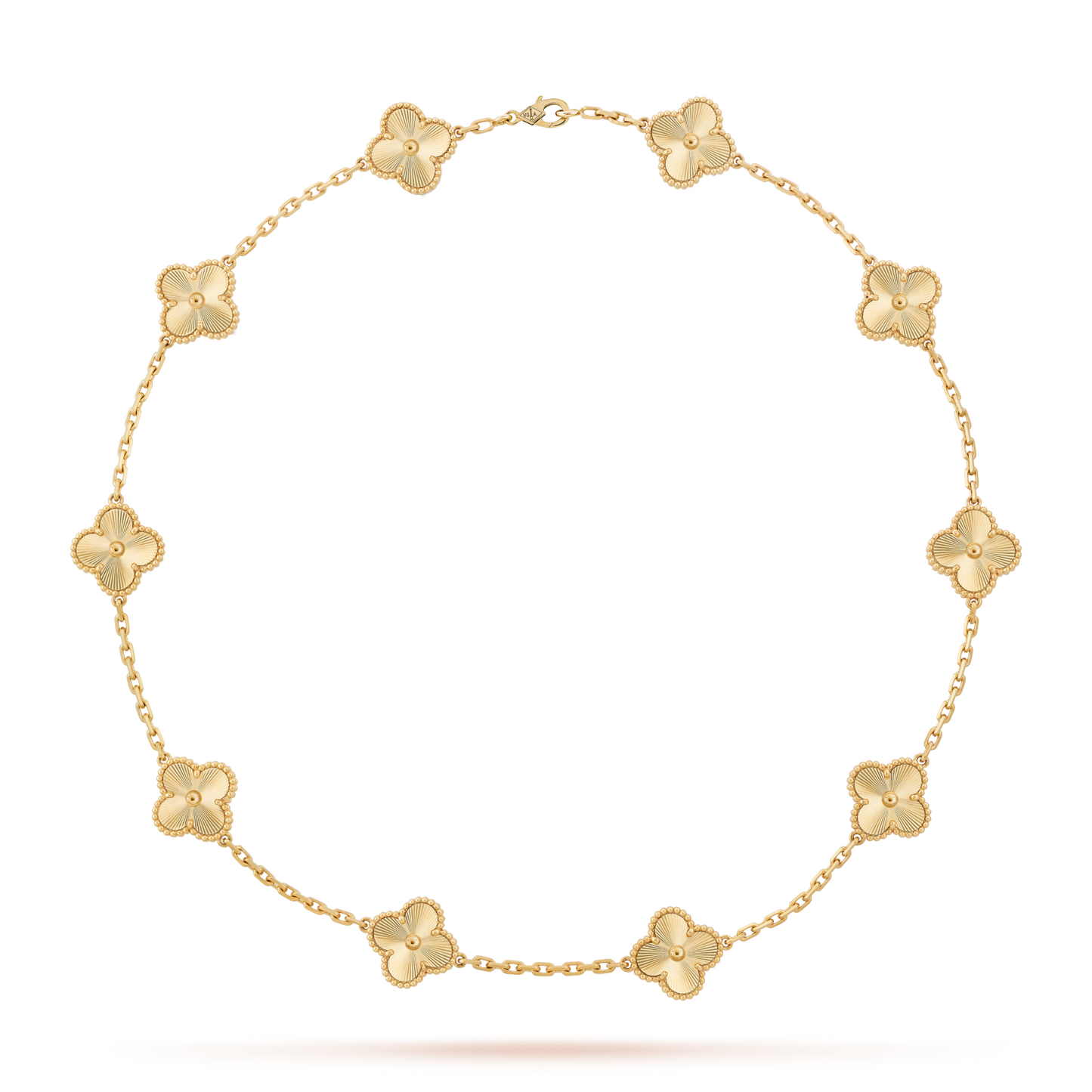 [NOBLE AURA]CLOVER 10 MOTIFS LASER NECKLACE