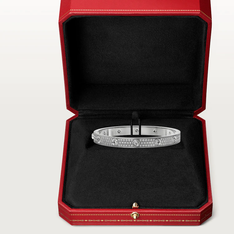 [NOBLE AURA]LOVE BRACELET 6.1MM DIAMOND-PAVED 10 BIG DIAMONDS