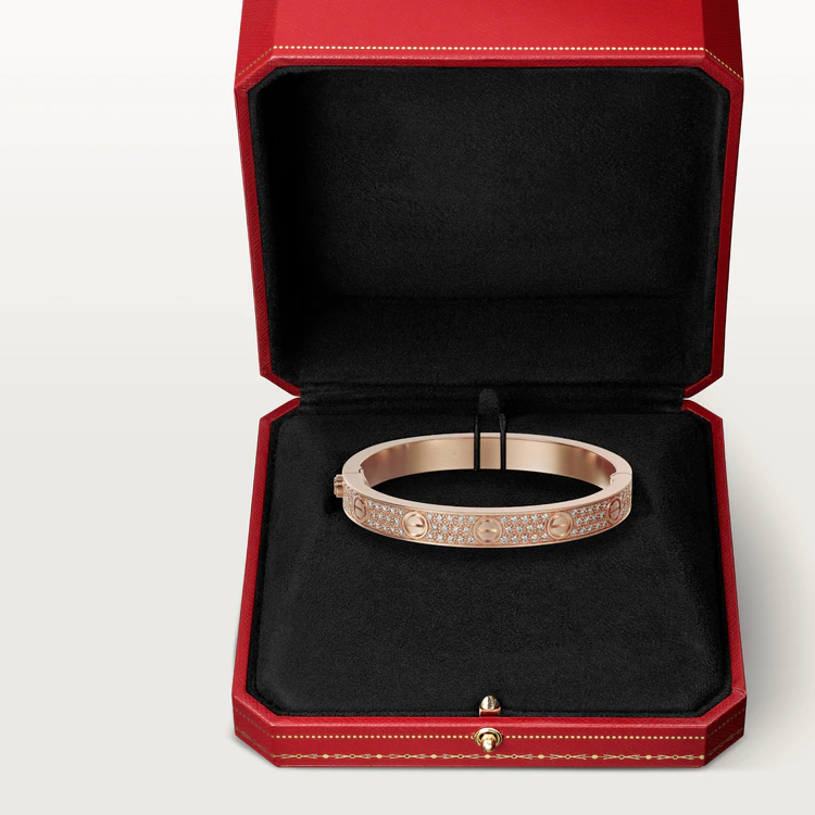 [NOBLE AURA]LOVE BRACELET 6.1MM DIAMOND-PAVED