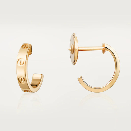 [NOBLE AURA]LOVE EARRINGS 2.65MM PINK GOLD