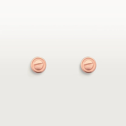 [NOBLE AURA]LOVE EARRINGS PINK GOLD 10MM