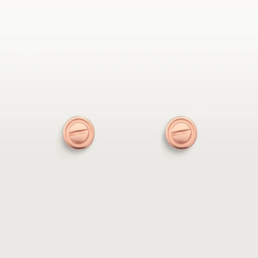 [NOBLE AURA]LOVE EARRINGS PINK GOLD 10MM