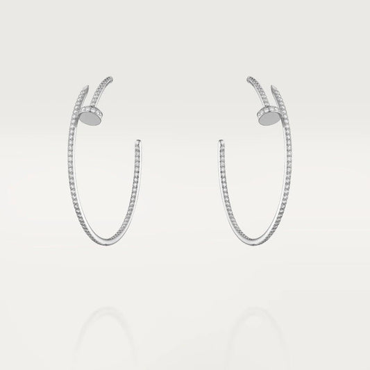 [NOBLE AURA]JUSTE EARRINGS FULL DIAMONDS 1.8MM