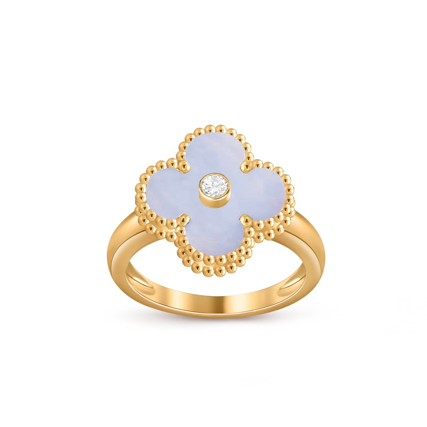 [NOBLE AURA]CLOVER DIAMOND RING GOLD COLLECTION