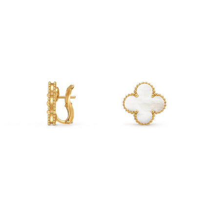 [NOBLE AURA]CLOVER 15MM MOP EARRINGS COLLECTION