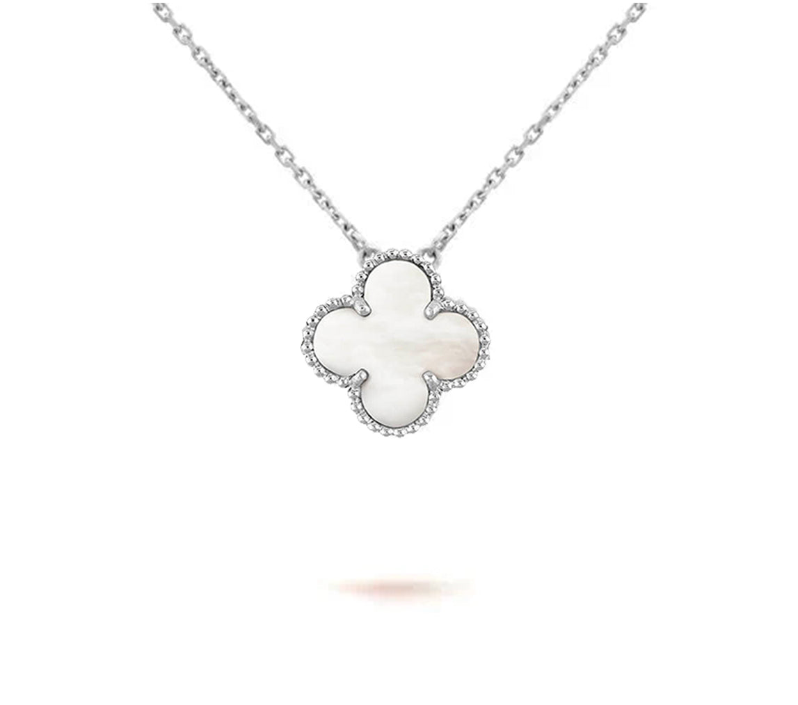 [NOBLE AURA]CLOVER 15MM NECKLACE SILVER COLLECTION