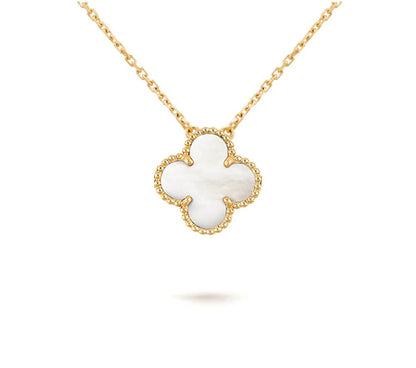 [NOBLE AURA] CLOVER 15MM SINGLE FLOWER NECKLACE COLLECTION