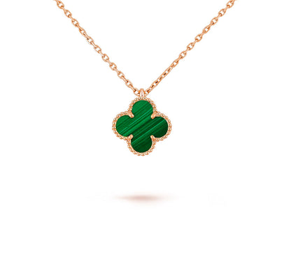 [NOBLE AURA]CLOVER MINI 9.5MM CARNELIANS NECKLACE COLLECTION