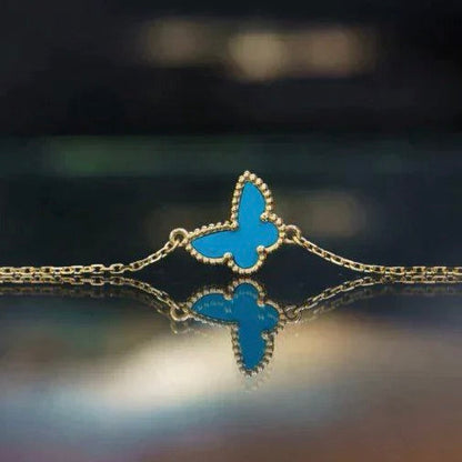 [NOBLE AURA]BUTTERFLY TURQUOISE BUTTERFLY BRACELET