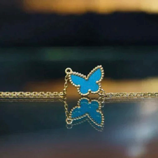 [NOBLE AURA]BUTTERFLY TURQUOISE BUTTERFLY BRACELET