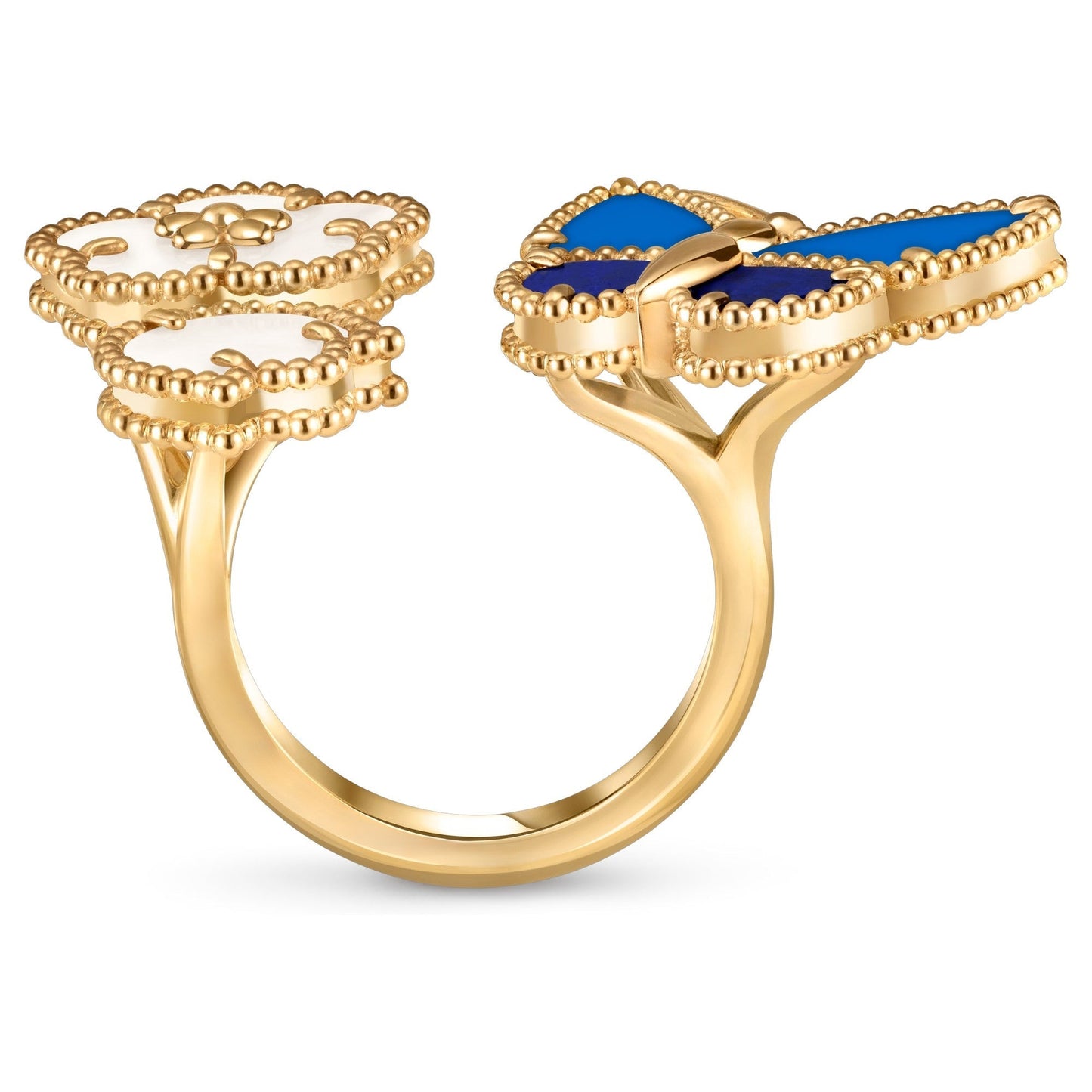 [NOBLE AURA] LUCKY SPRING BUTTERFLY OPEN-FACE RINGS
