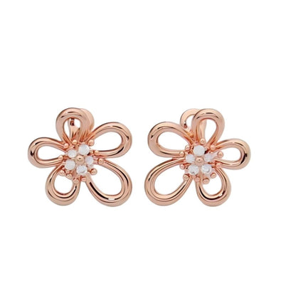 [NOBLE AURA] FLOWERLACE EARRING 5 DIAMONDS