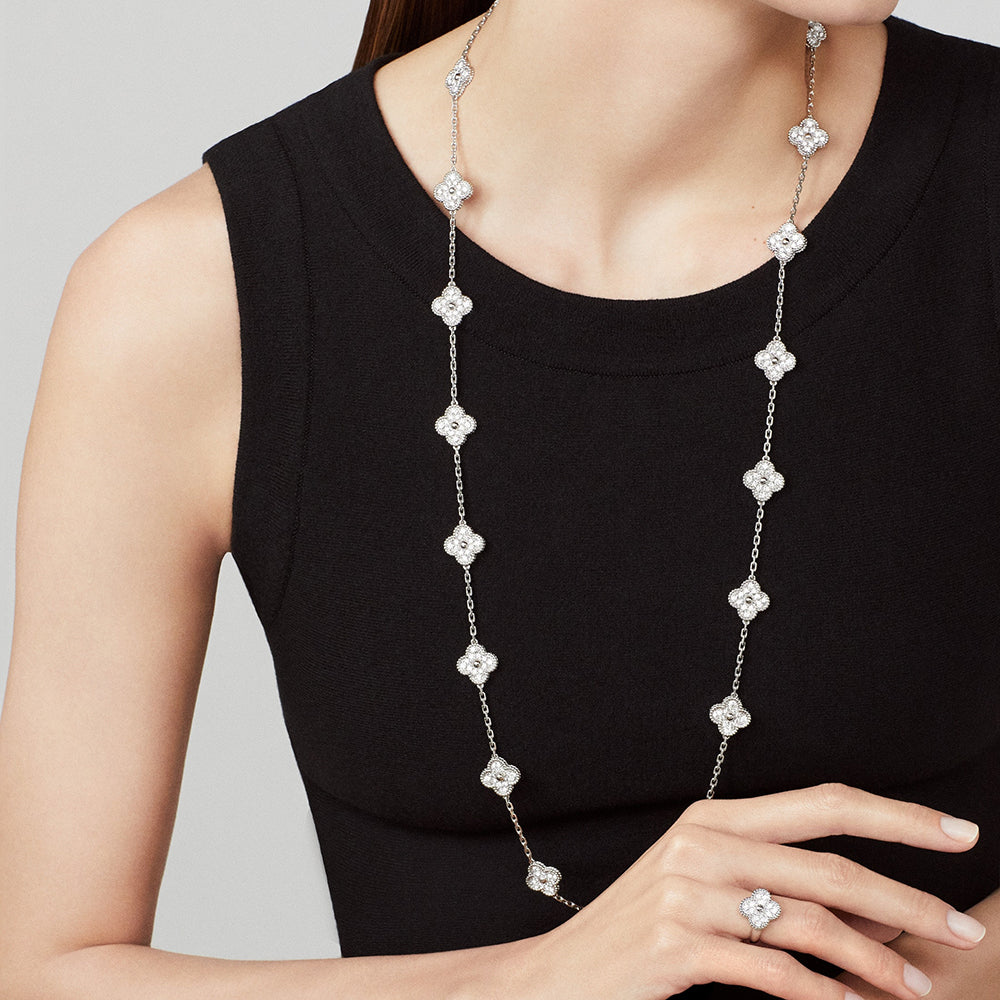 [NOBLE AURA]CLOVER 20 MOTIFS  LASER SILVER