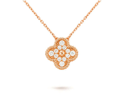 [NOBLE AURA]CLOVER 15MM SINGLE FLOWER NECKLACE COLLECTION