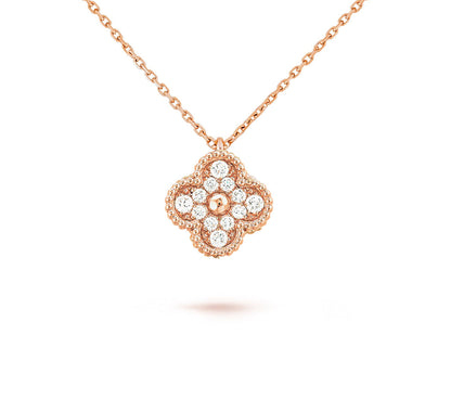 [NOBLE AURA]CLOVER MINI 9.5MM CARNELIANS NECKLACE COLLECTION