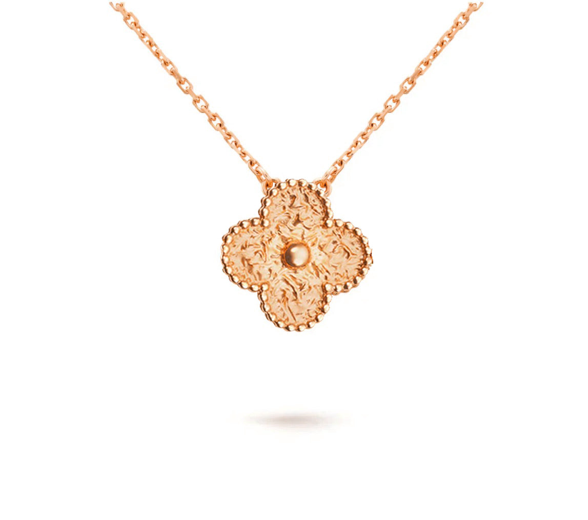 [NOBLE AURA]CLOVER 15MM SINGLE FLOWER NECKLACE COLLECTION