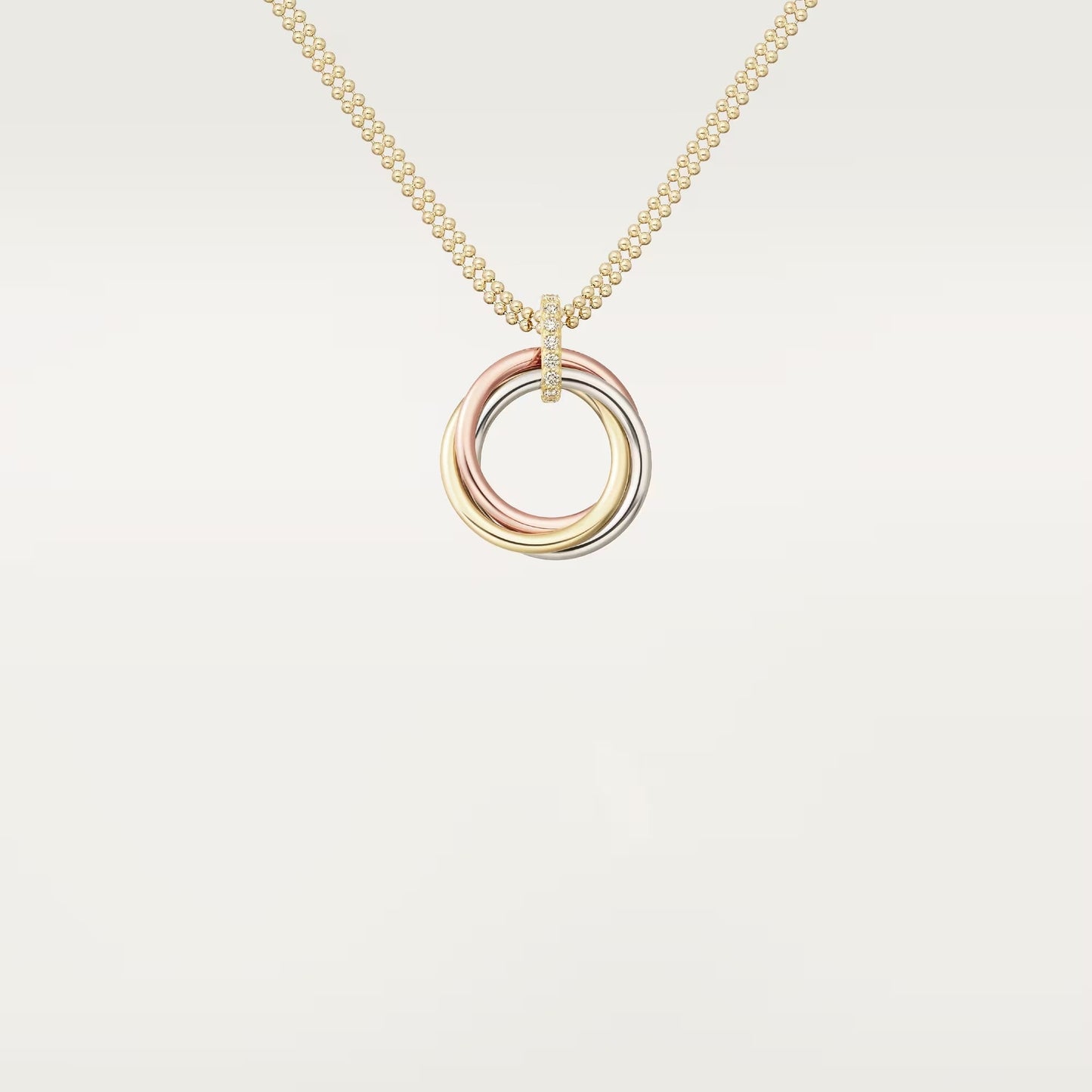 [NOBLE AURA] TRINITY MEDIUM  DIAMONDS NECKLACE