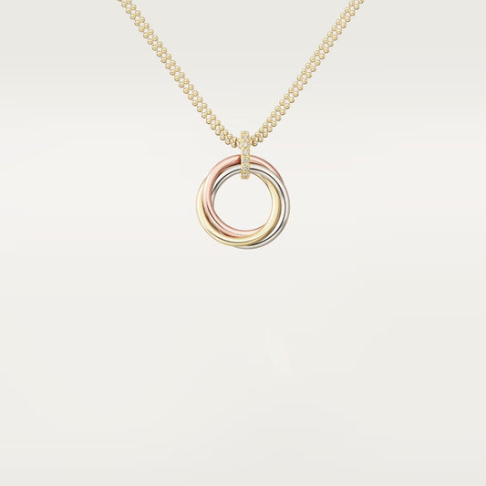 [NOBLE AURA] TRINITY MEDIUM  DIAMONDS NECKLACE