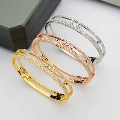[NOBLE AURA]Move Romane pavé bangle