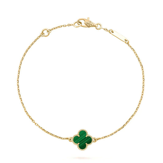 [NOBLE AURA]CLOVER BRACELET MALACHITE 1 MOTIF