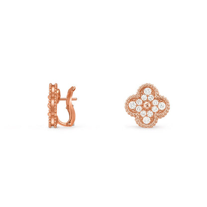 [NOBLE AURA]CLOVER 15MM MOP EARRINGS COLLECTION
