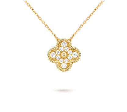 [NOBLE AURA]CLOVER 15MM SINGLE FLOWER NECKLACE COLLECTION