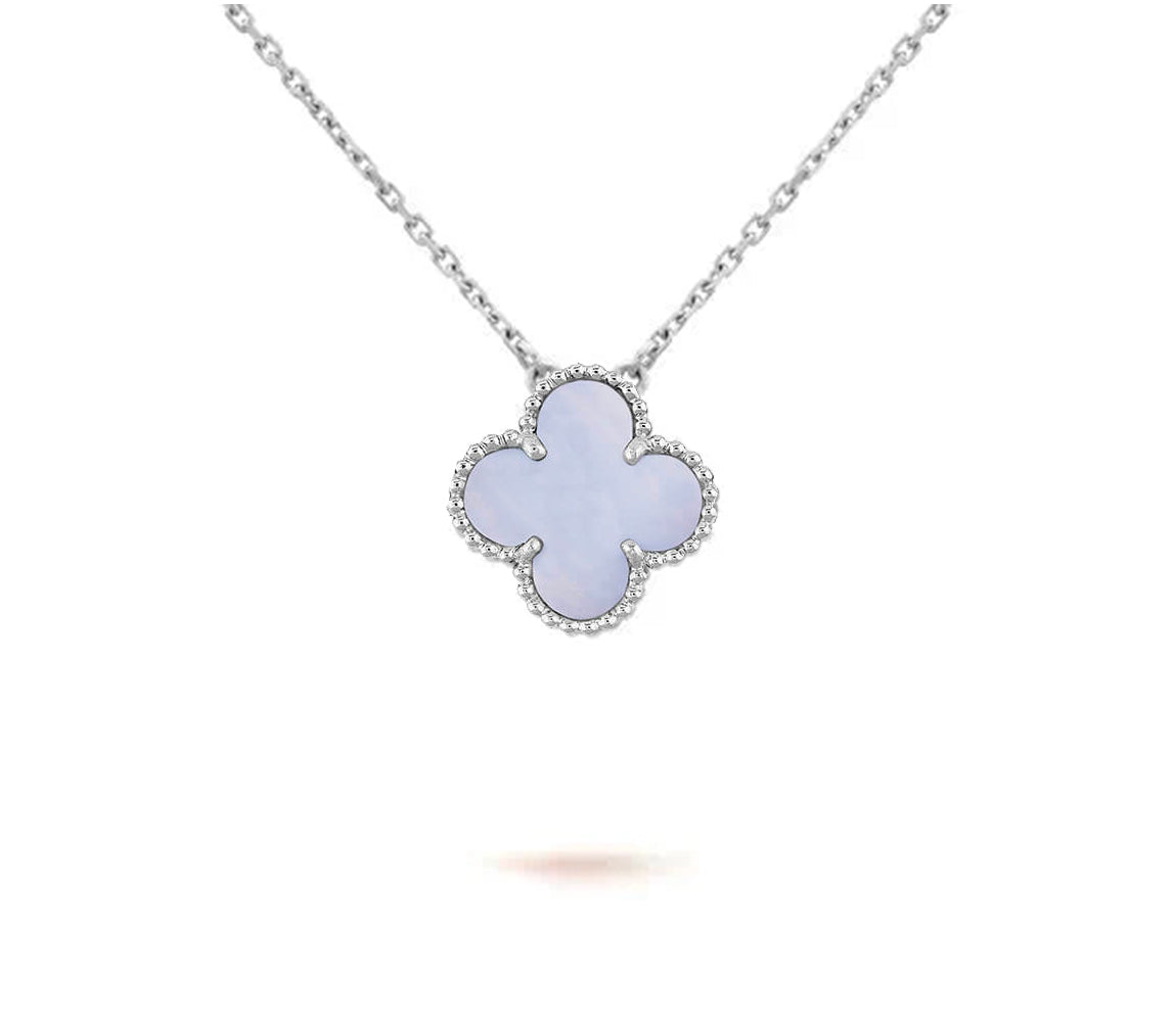 [NOBLE AURA]CLOVER 15MM NECKLACE SILVER COLLECTION