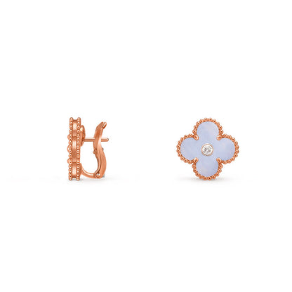[NOBLE AURA]CLOVER 15MM MOP DIAMOND EARRINGS COLLECTION