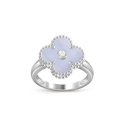 [NOBLE AURA]CLOVER SILVER DIOMND RING COLLECTION