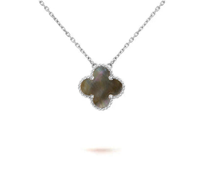 [NOBLE AURA]CLOVER 15MM NECKLACE SILVER COLLECTION
