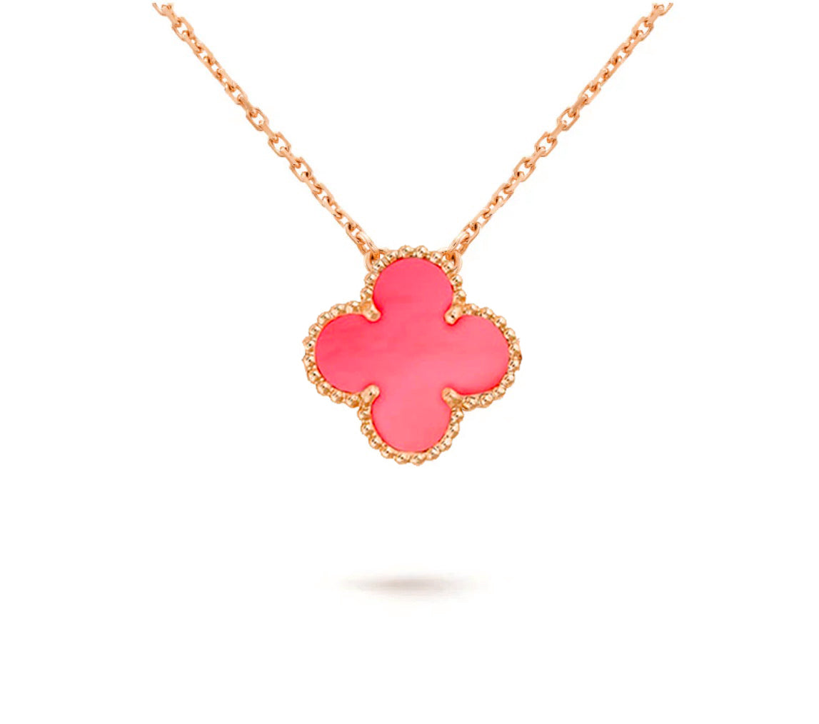[NOBLE AURA]CLOVER 15MM SINGLE FLOWER NECKLACE COLLECTION