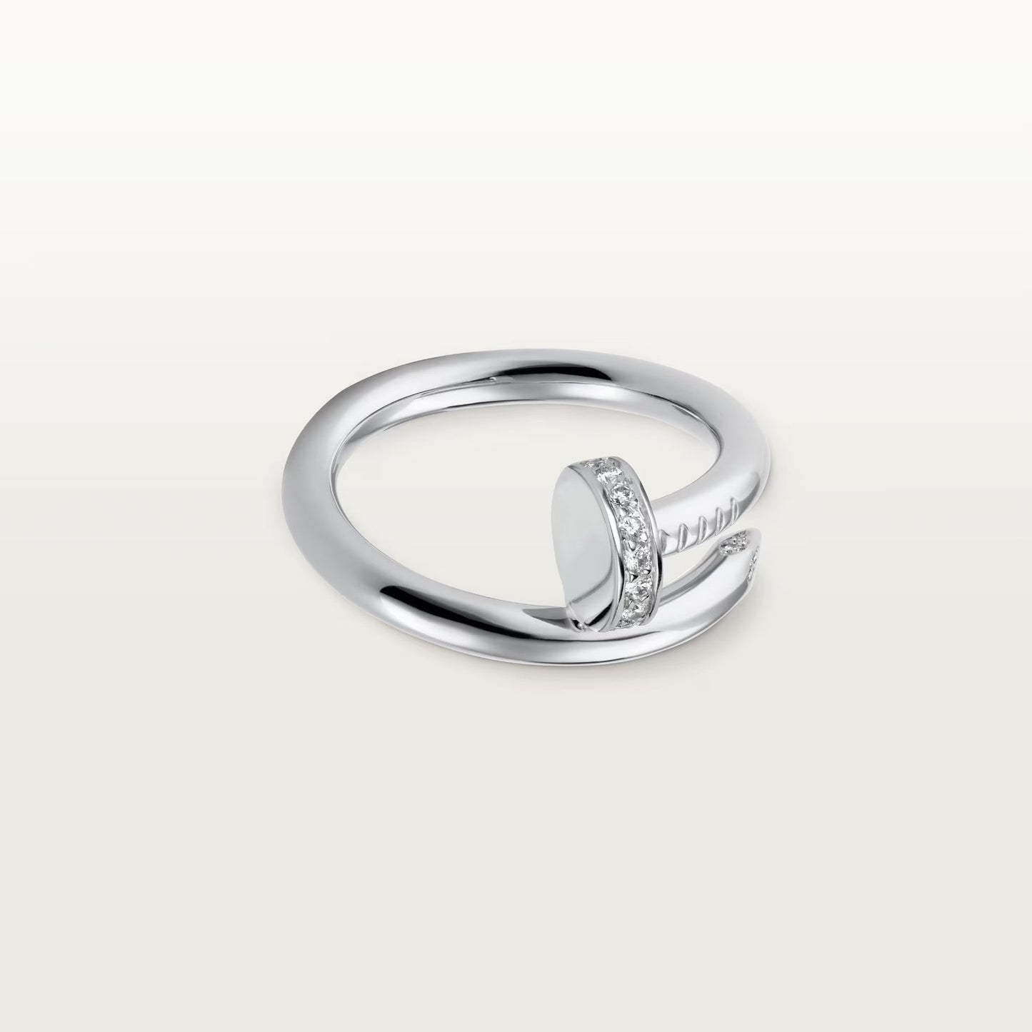 [NOBLE AURA] JUSTE RING 2.6MM HALF DIAMOND